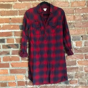 J. Crew Plaid Flannel Dress